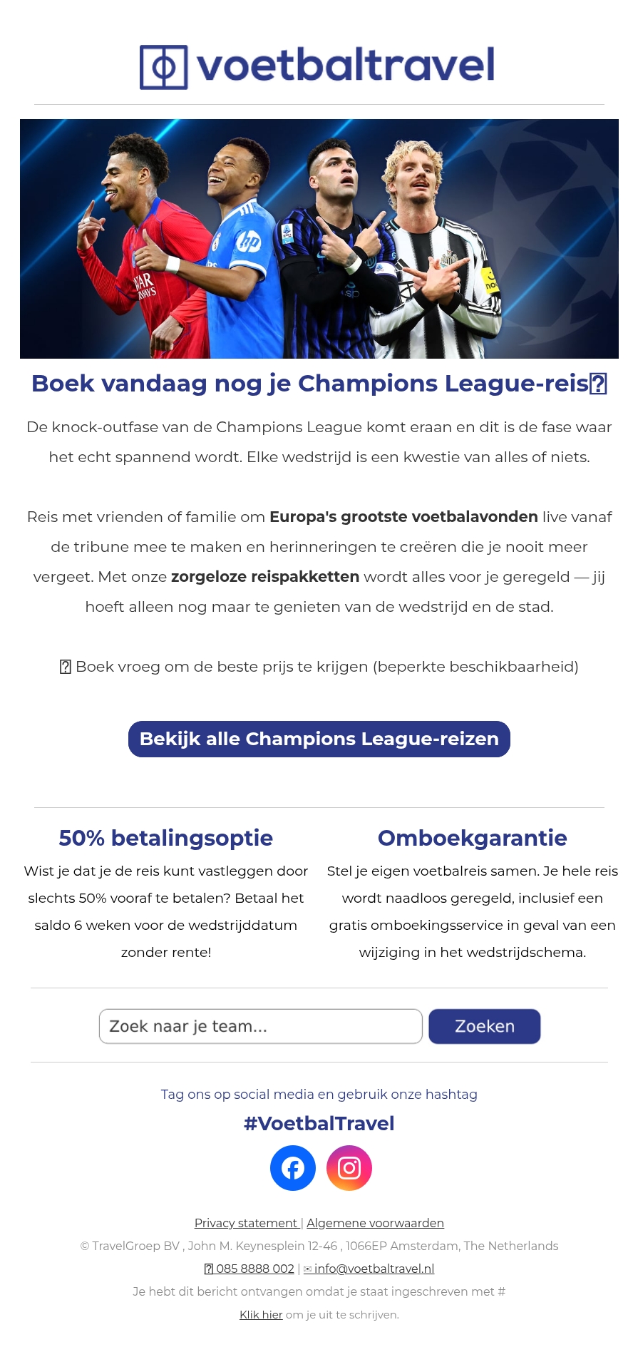 🏆 De knock-outfase van de Champions League is begonnen 🏆 De knock-outfase van de Champions League is begonnen
