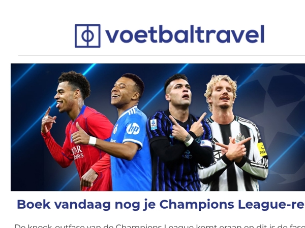 🏆 De knock-outfase van de Champions League is begonnen