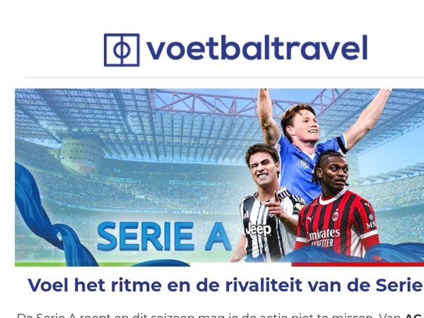 ⚽ Wees getuige van de grootste wedstrijden van de Serie A, live in Italië! 