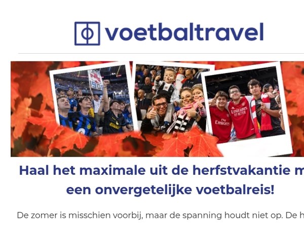  🍂⚽ Maak voetbal onderdeel van je herfstvakantie.