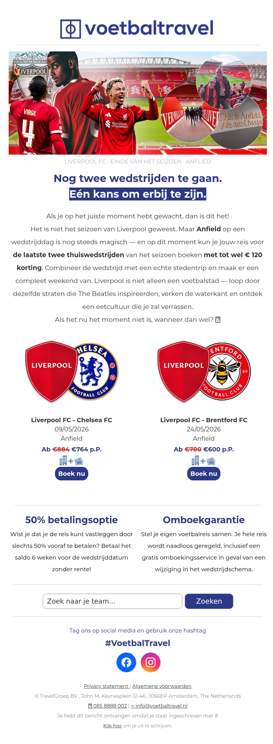 🔴 De laatste twee thuiswedstrijden van Liverpool dit seizoen 🔴 De laatste twee thuiswedstrijden van Liverpool dit seizoen