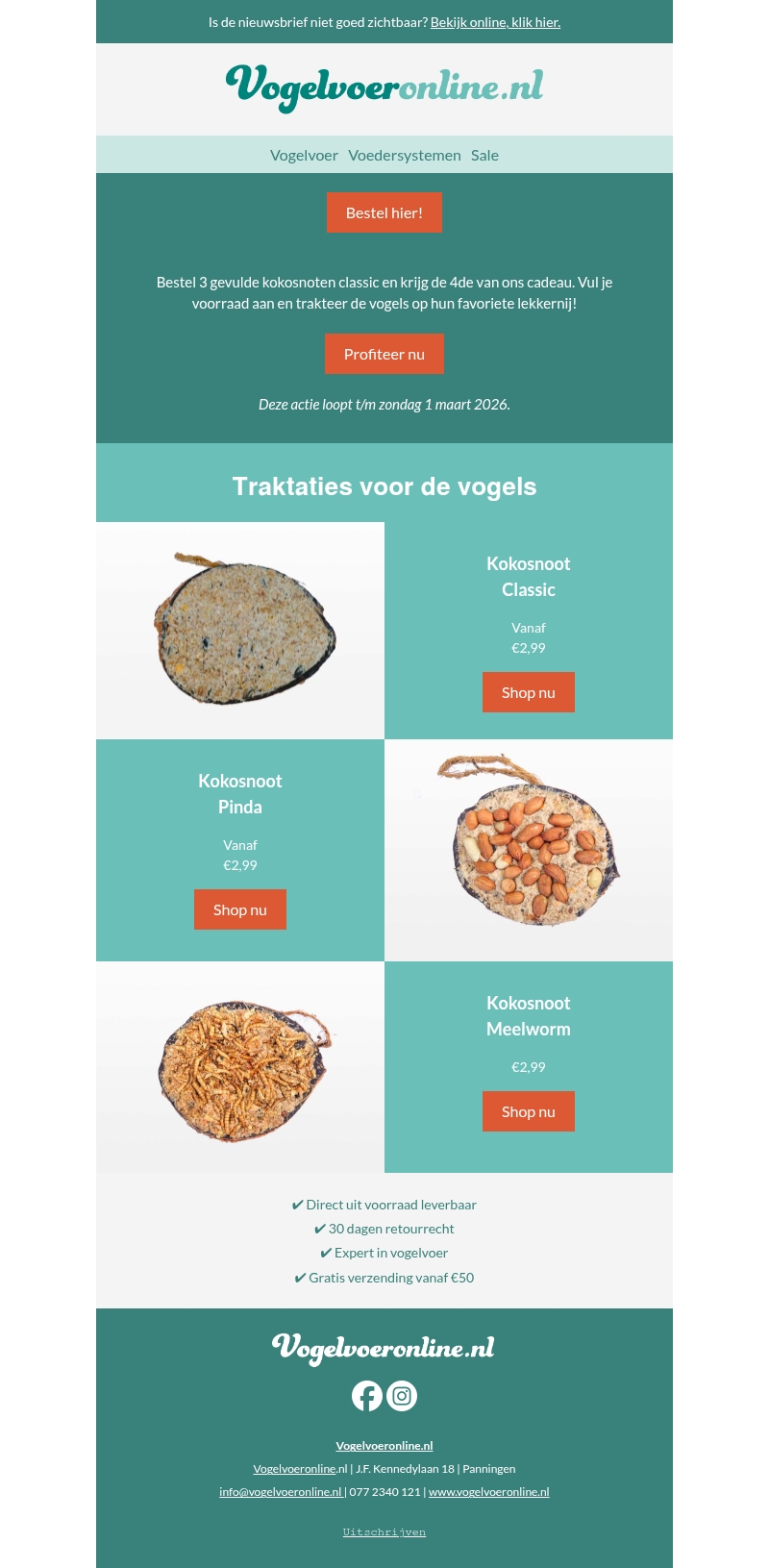 Claim je gratis kokosnoot! Claim je gratis kokosnoot!