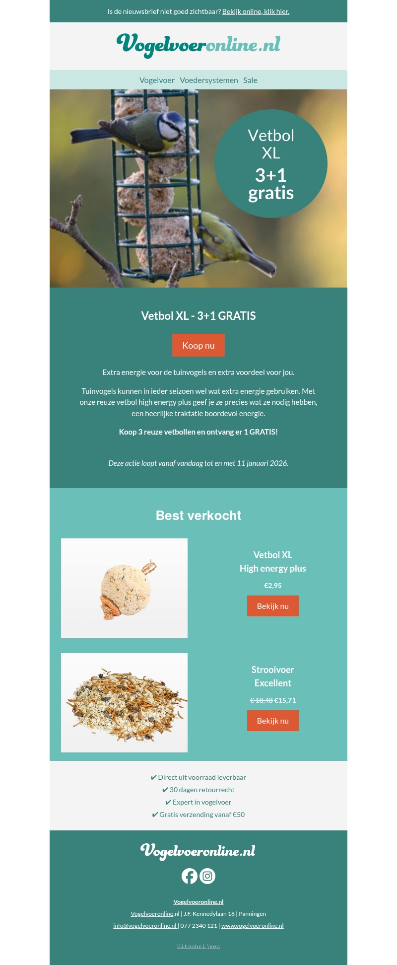 Vetbol XL 3+1 gratis! Vetbol XL 3+1 gratis!