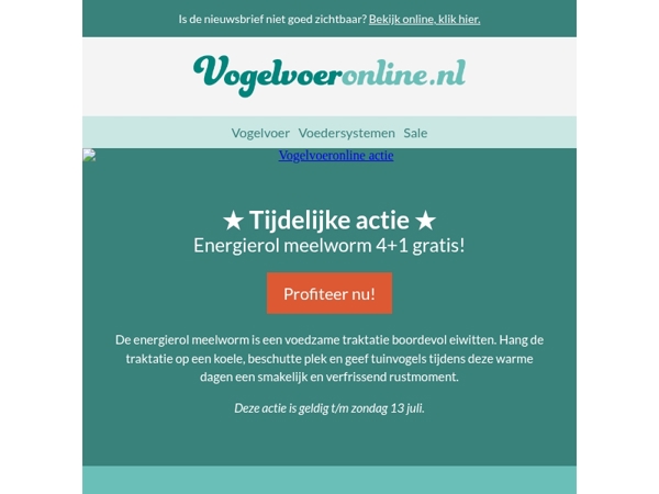 Tijdelijke actie!