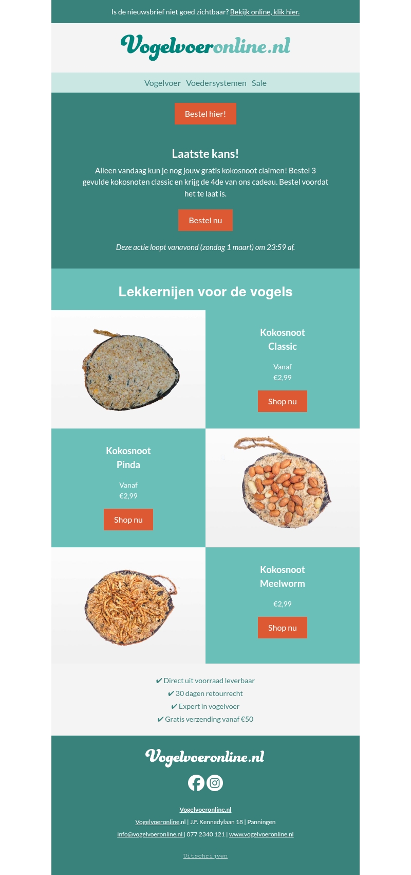 Nog 1 dag: gevulde kokosnoten classic 3+1 gratis🥥 Nog 1 dag: gevulde kokosnoten classic 3+1 gratis🥥