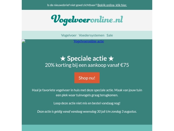 Speciale actie! ⭐️