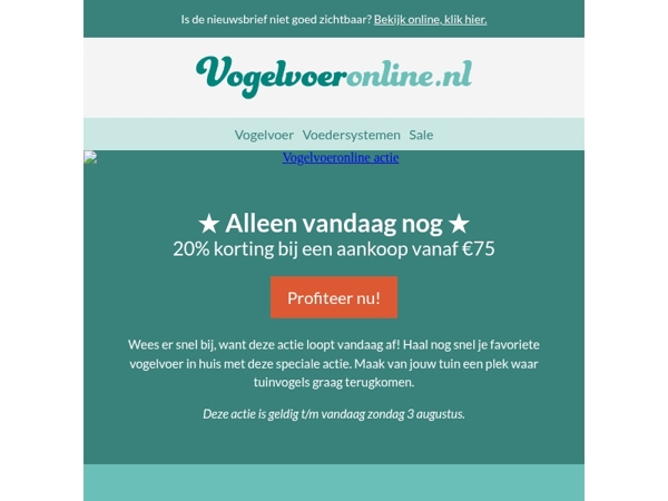 Alleen vandaag nog! ⭐️