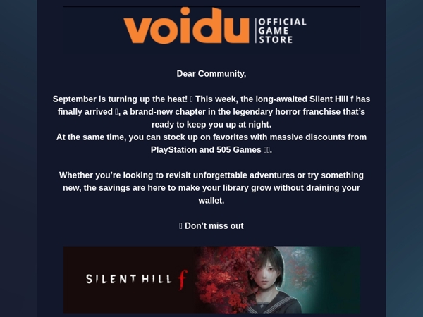 🎮 New scares, big savings & more at Voidu!