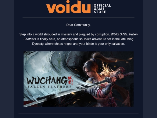 🦅 WUCHANG: Fallen Feathers is Out Now!