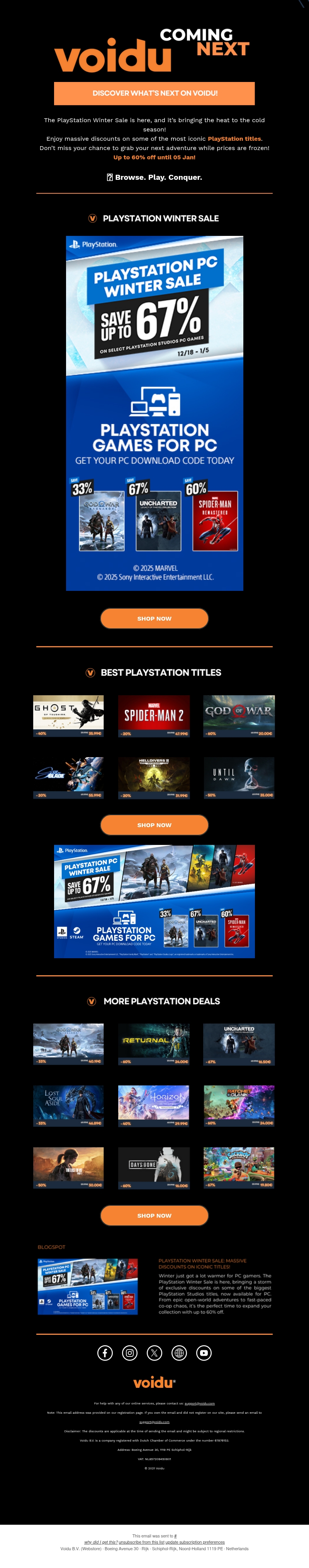 ❄️ PlayStation Winter Sale: Epic Discounts Up to 60%! ❄️ PlayStation Winter Sale: Epic Discounts Up to 60%!