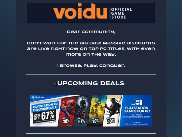 🔥 Black Friday Starts Early at Voidu!