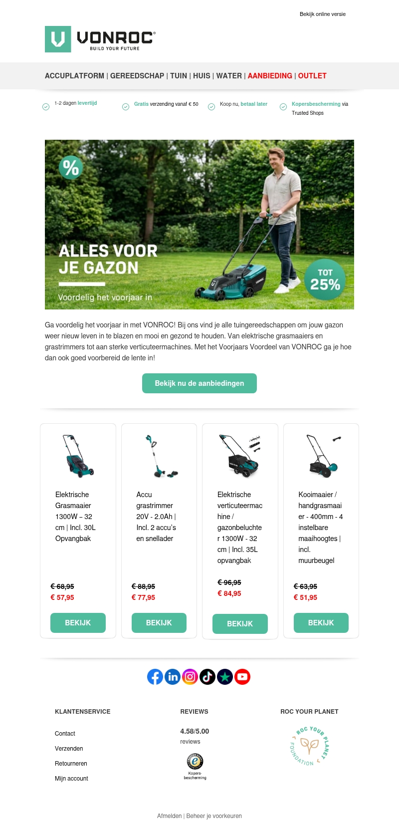 π± Voordelig het voorjaar in: alles voor je gazon π± Voordelig het voorjaar in: alles voor je gazon