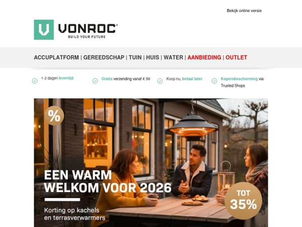 🔥Een warm welkom met VONROC heaters!🔥