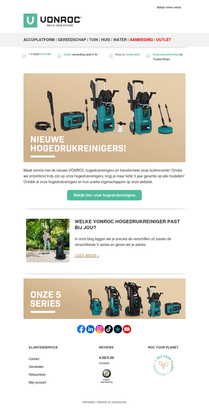 ✨Ontdek de nieuwste generatie VONROC hogedrukreinigers ✨Ontdek de nieuwste generatie VONROC hogedrukreinigers
