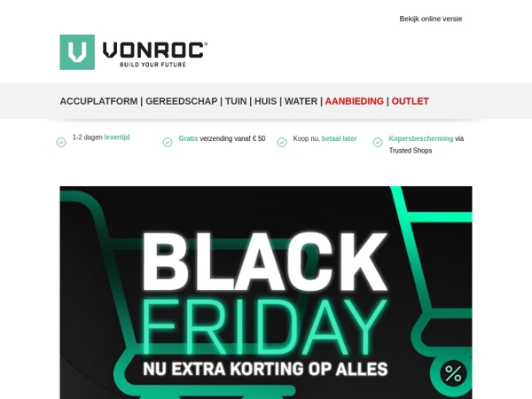 BLACK FRIDAY WEEK tot €25,- Extra Korting 🖤