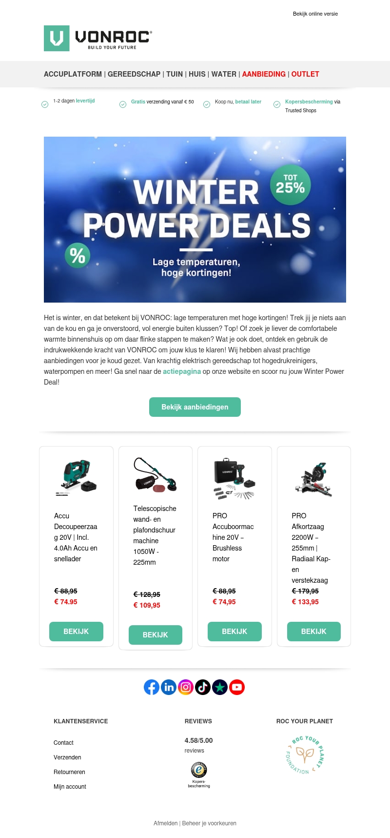 Ontdek nu onze Winter Power Deals! ❄️ Ontdek nu onze Winter Power Deals! ❄️