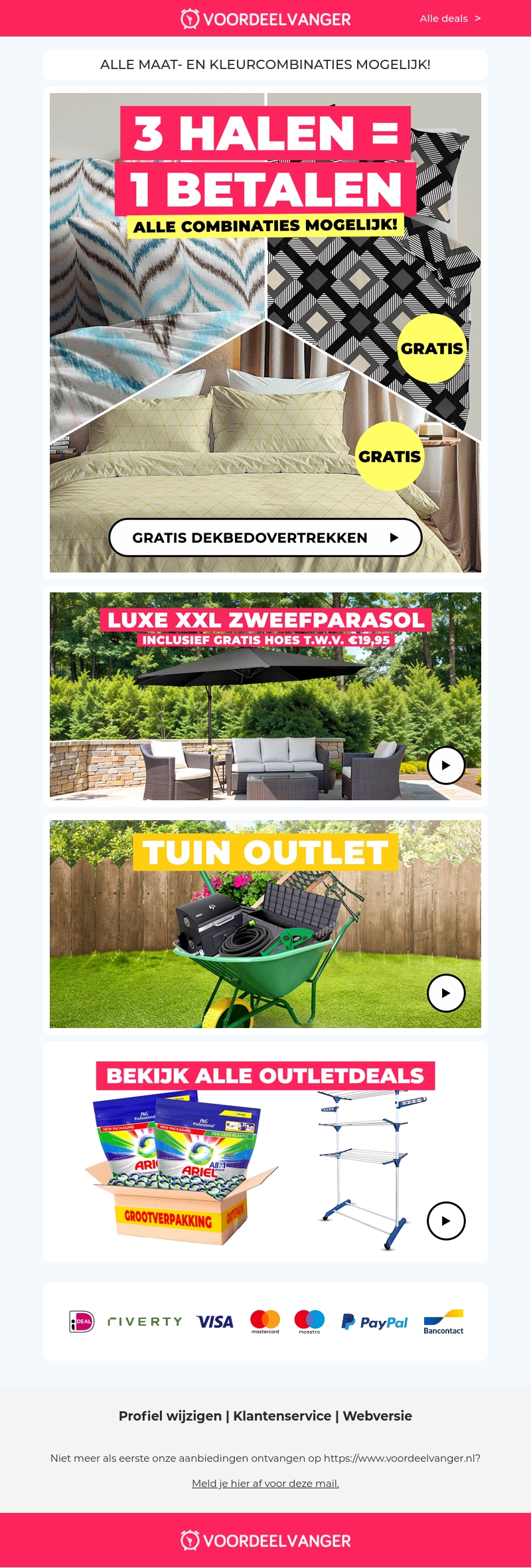 π₯ 3 HALEN = 1 BETALEN π₯ Op Dekbedovertrekken... Laatste Kans! π₯ 3 HALEN = 1 BETALEN π₯ Op Dekbedovertrekken... Laatste Kans!