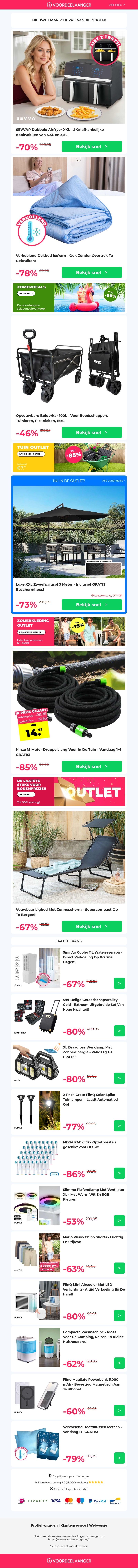 π― 70% KORTINGβοΈ Dubbele Airfryer XXL / IceYarn Dekbed / Bolderkar 100L / Druppelslang 1+1 / Tuin Ligbed π― 70% KORTINGβοΈ Dubbele Airfryer XXL / IceYarn Dekbed / Bolderkar 100L / Druppelslang 1+1 / Tuin Ligbed