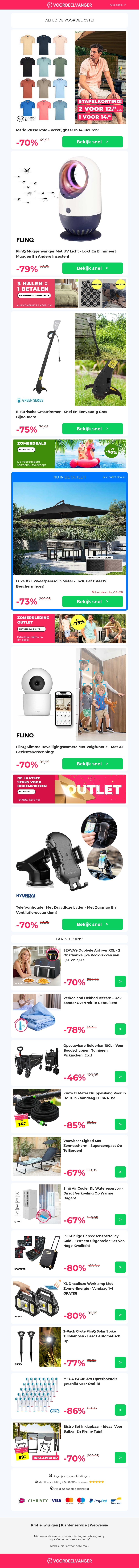 βοΈπ Polo's met extra STAPELKORTING / UV Muggenvanger / Grastrimmer / Beveiligingscamera / Telefoonhouder βοΈπ Polo's met extra STAPELKORTING / UV Muggenvanger / Grastrimmer / Beveiligingscamera / Telefoonhouder