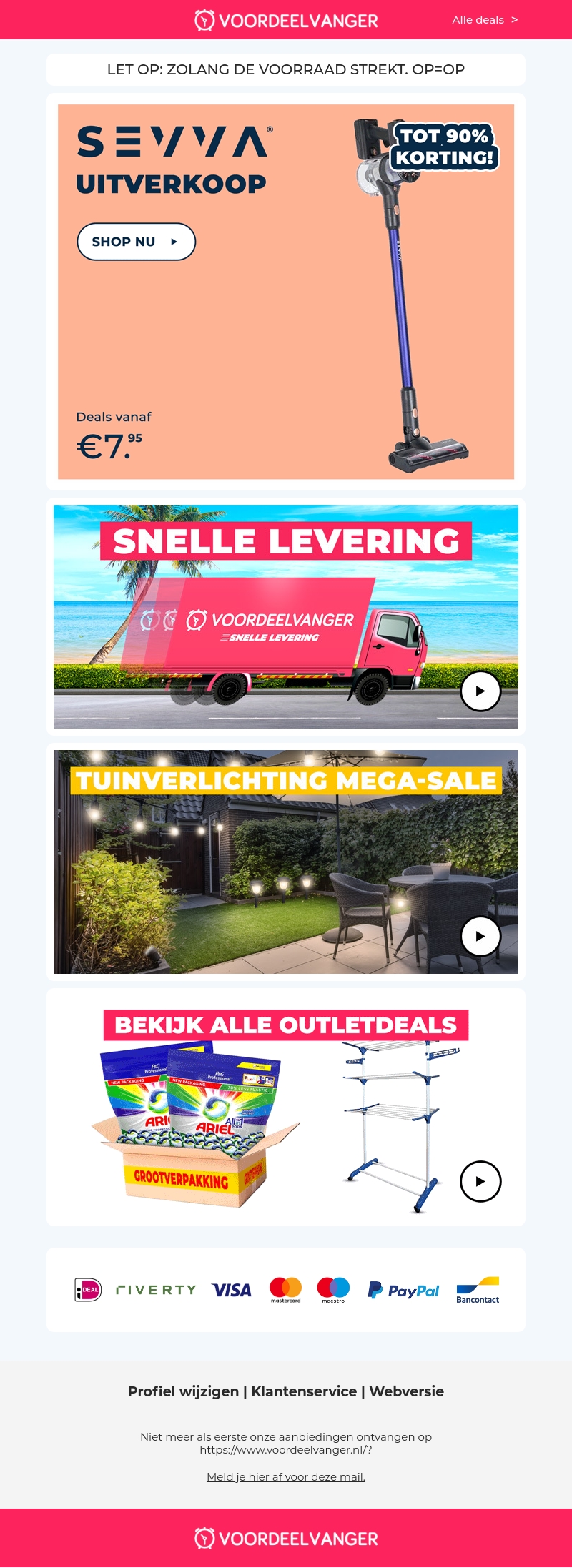 π¨ UITVERKOOP: lampen, keukenapparaten, stofzuigers, parasols en meer! π¨ UITVERKOOP: lampen, keukenapparaten, stofzuigers, parasols en meer!
