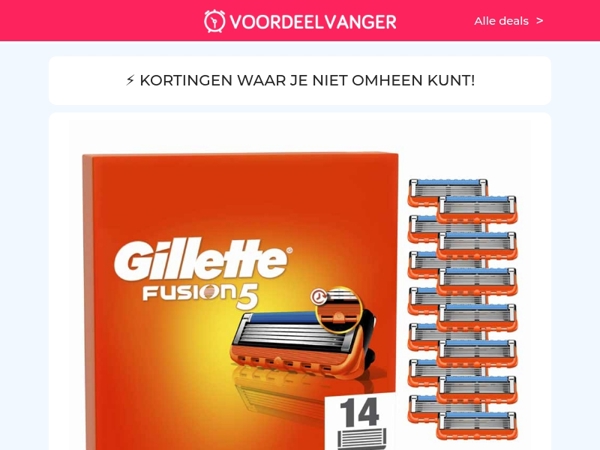 🪒🙋‍♂️ 14x Gilette Scheermesjes -65% KORTING / Power Hoofdlamp 1+1 Gratis / Dualuxe Zitkussen / Mijtenstofzuiger / Chiven2