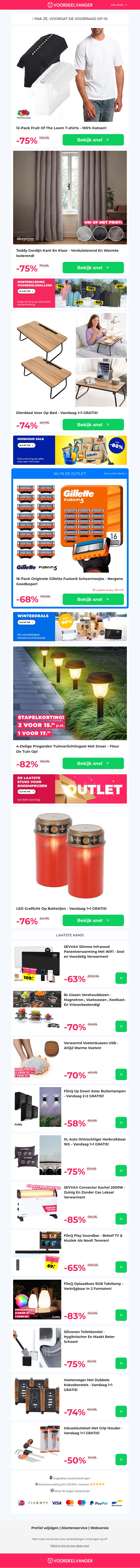 π 12-PACK Fruit Of The Loom (-75% Korting) / Teddy Gordijnen / Dienblad 1+1 / Tuinverlichtingset / LED Graflicht 1+1 π 12-PACK Fruit Of The Loom (-75% Korting) / Teddy Gordijnen / Dienblad 1+1 / Tuinverlichtingset / LED Graflicht 1+1