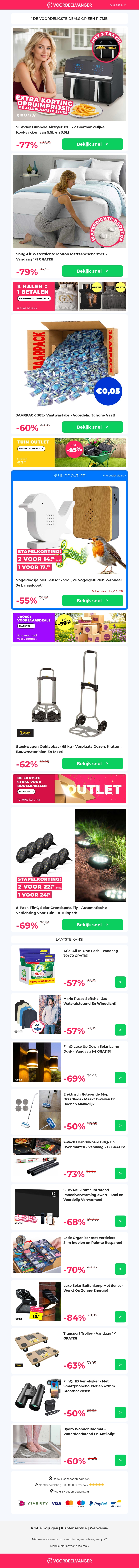 ✅ EXTRA KORTING: Dubbele Airfryer OPRUIMING / Waterdichte Molton 1+1 / Jaarpack Vaatwastabs / Steekwagen / 8x Grondspots ✅ EXTRA KORTING: Dubbele Airfryer OPRUIMING / Waterdichte Molton 1+1 / Jaarpack Vaatwastabs / Steekwagen / 8x Grondspots