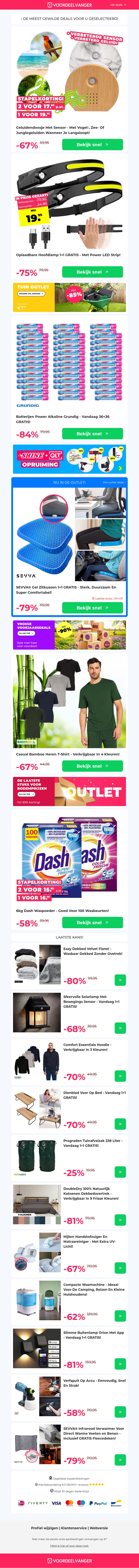 π¦ποΈ Nieuw: 67% KORTING Op Vogeldoosje + Zee- En Junglegeluiden / Hoofdlamp 1+1 / Batterijen 36+36 / T-Shirt / Dash Wasmiddel π¦ποΈ Nieuw: 67% KORTING Op Vogeldoosje + Zee- En Junglegeluiden / Hoofdlamp 1+1 / Batterijen 36+36 / T-Shirt / Dash Wasmiddel