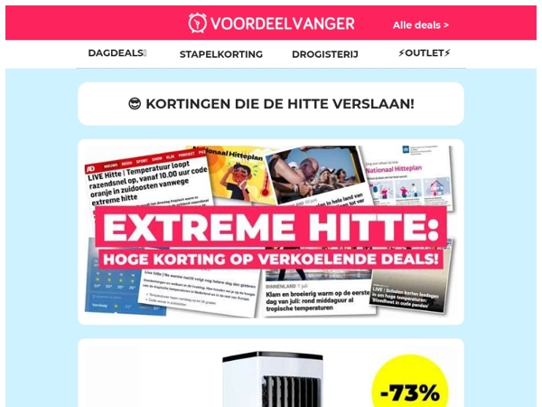❗️ HITTEPLAN: korting op verkoeling - de ALLERLAATSTE stuks!