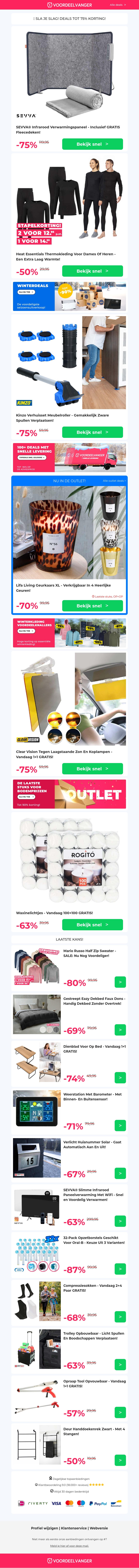 75% KORTING ♨️ Infrarood Verwarmingspaneel (OP=OP) / Warme Thermo Kleding / Verhuisset / Clear Vision Zonneklep / Waxinelichtjes 100+100 75% KORTING ♨️ Infrarood Verwarmingspaneel (OP=OP) / Warme Thermo Kleding / Verhuisset / Clear Vision Zonneklep / Waxinelichtjes 100+100