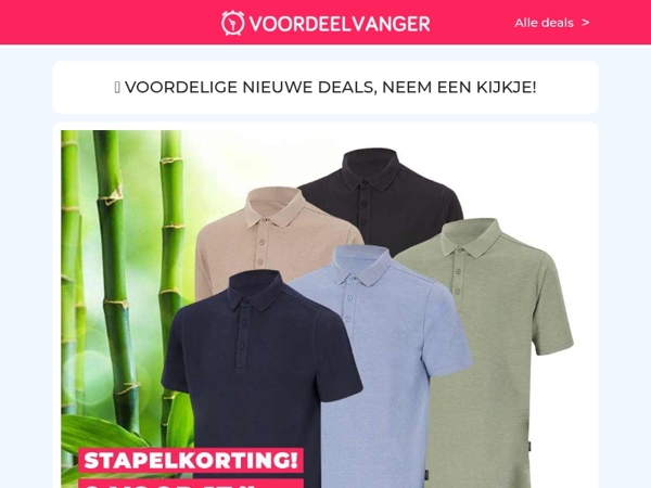 💥NIEUW 🎋 Bamboe Heren Polo STAPELKORTING / 2x5L Dash Wasmiddel / Grondspots 4+4 / 50-Pack Microvezeldoekjes / Insect Light 2+2