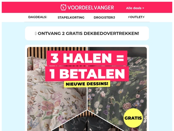 Laatste Kans‼️ Dekbedovertrekken 3 HALEN = 1 BETALEN 🎁