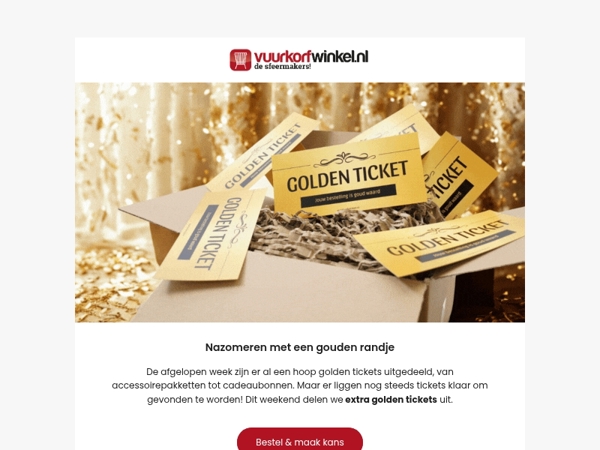 Dit weekend: extra golden tickets!