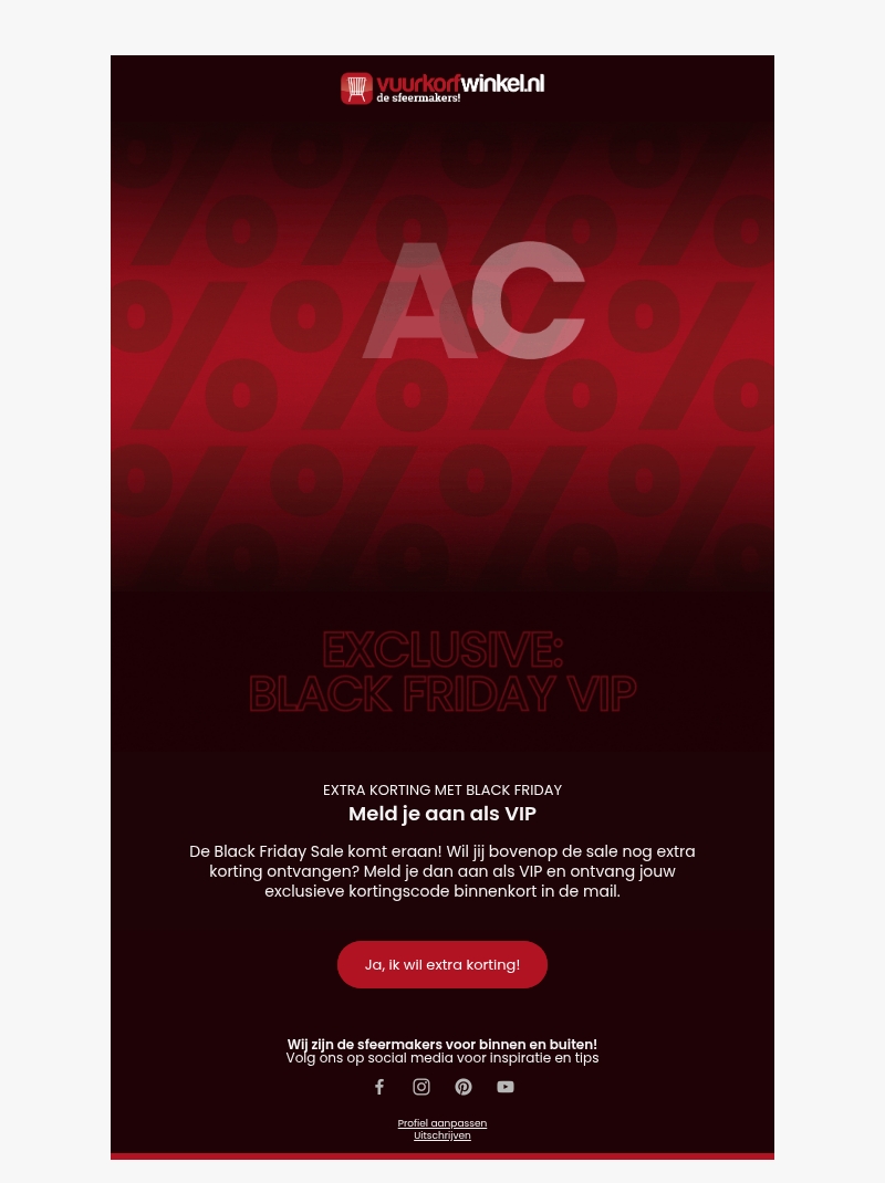 Laatste mail: Black Friday deals