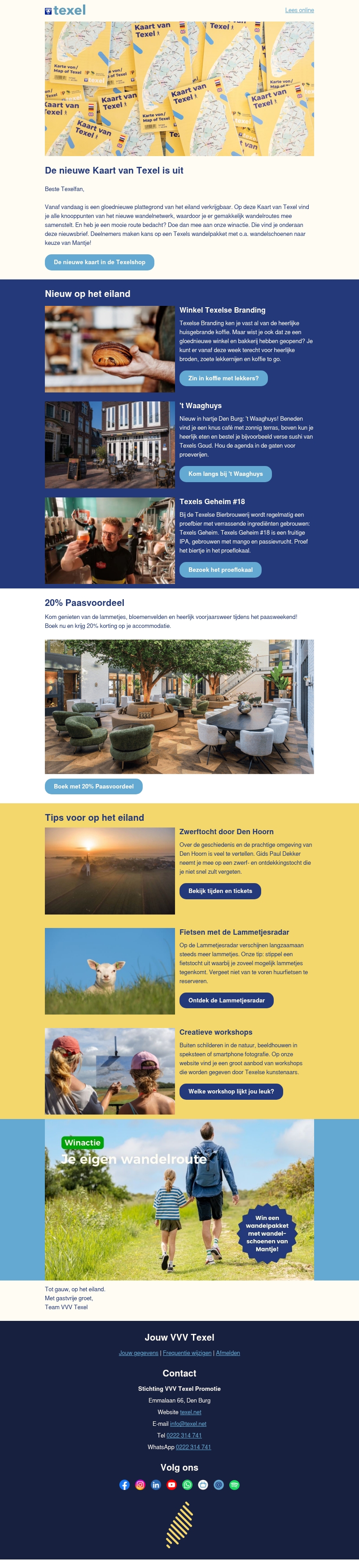 Ontdek de nieuwe Kaart van Texel! Ontdek de nieuwe Kaart van Texel!