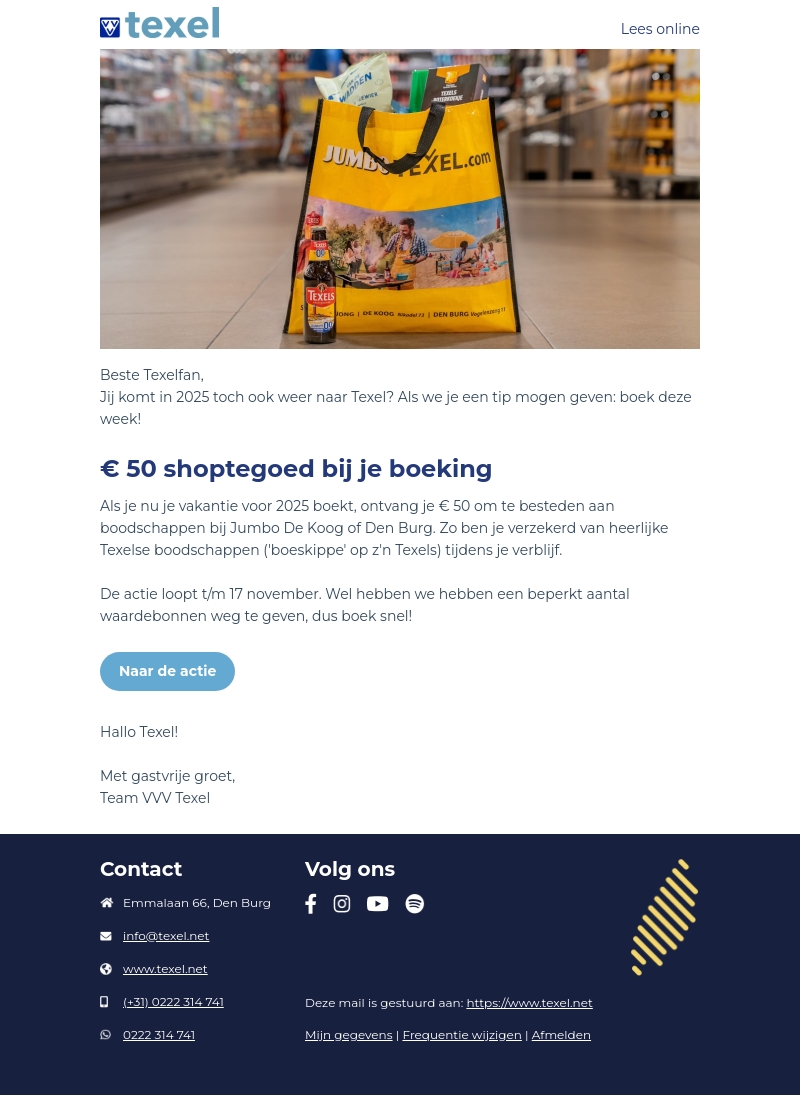 Onze Boeskippe-actie is terug! Onze Boeskippe-actie is terug!