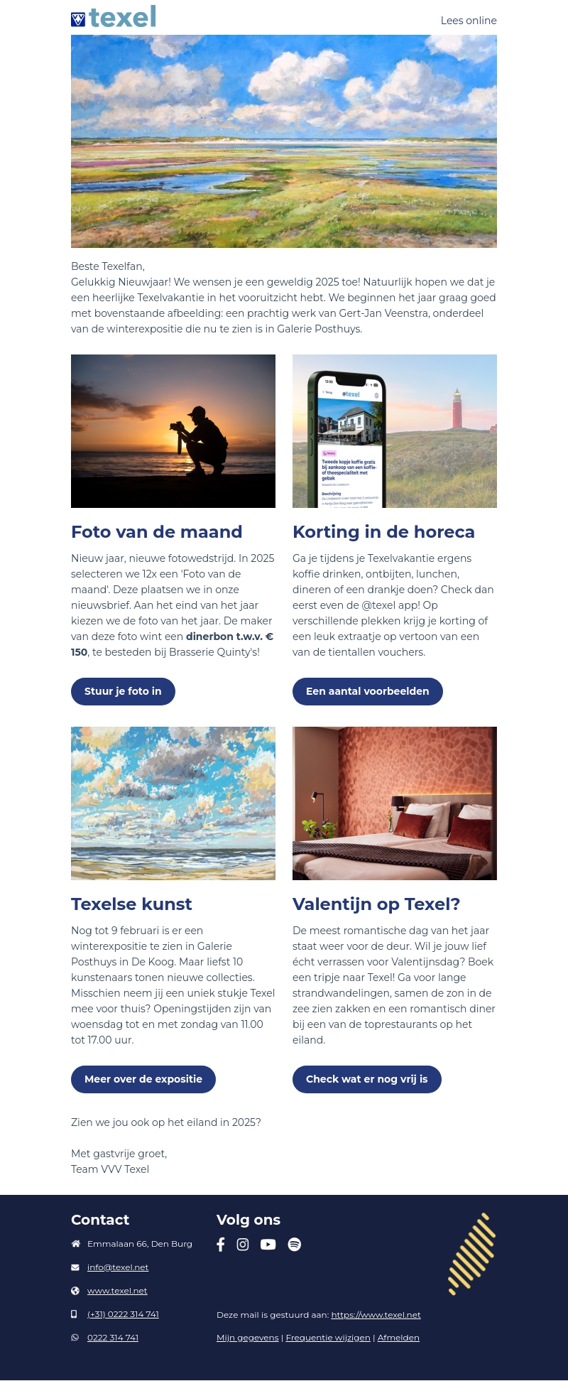 Vanaf Texel: Gelukkig Nieuwjaar! Vanaf Texel: Gelukkig Nieuwjaar!