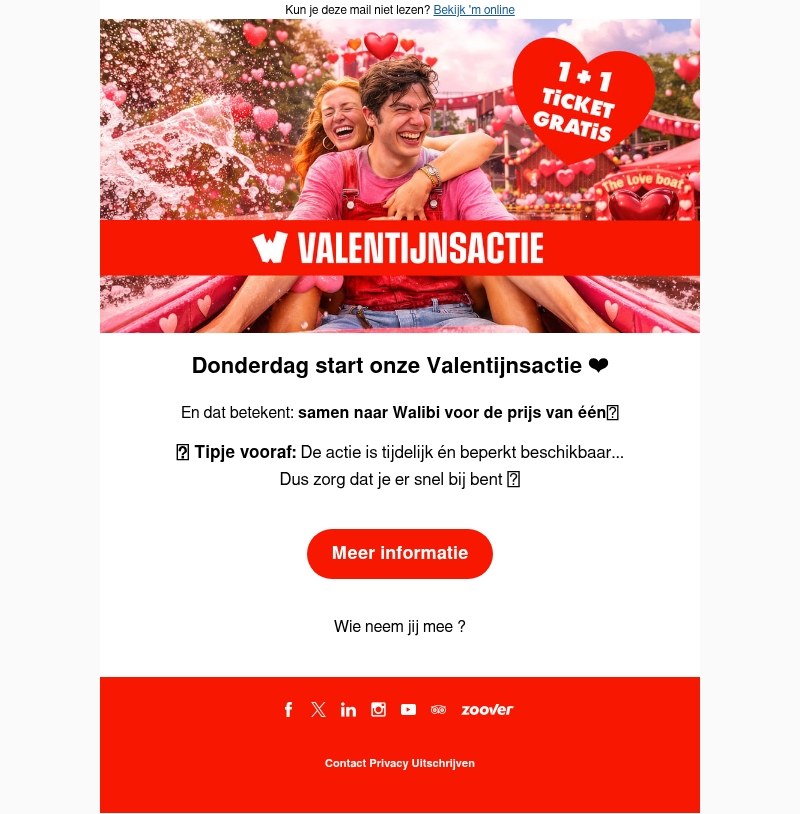 Vanaf donderdag: 1+1 gratis ❤️ Vanaf donderdag: 1+1 gratis ❤️