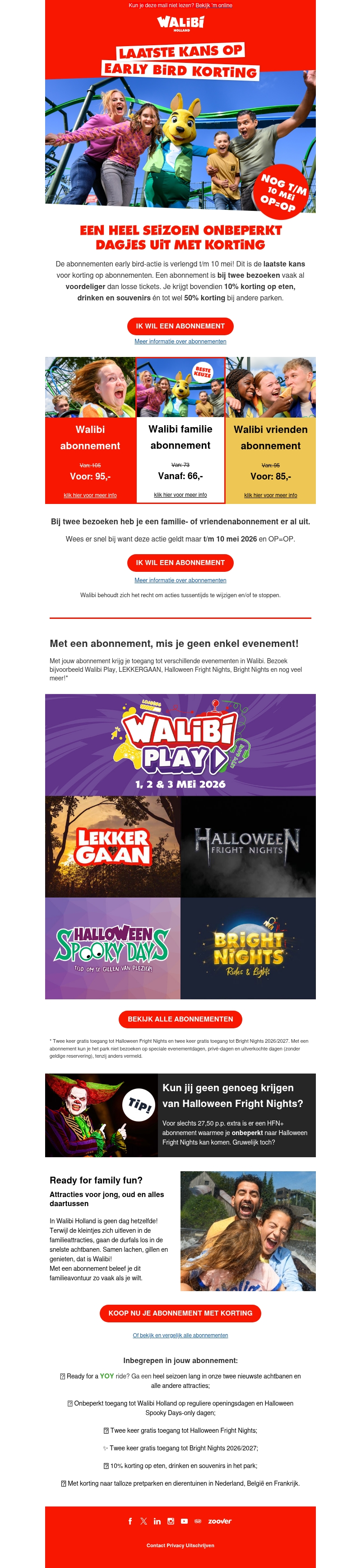 Nog t/m 10 mei: early bird-korting 🎢 Nog t/m 10 mei: early bird-korting 🎢