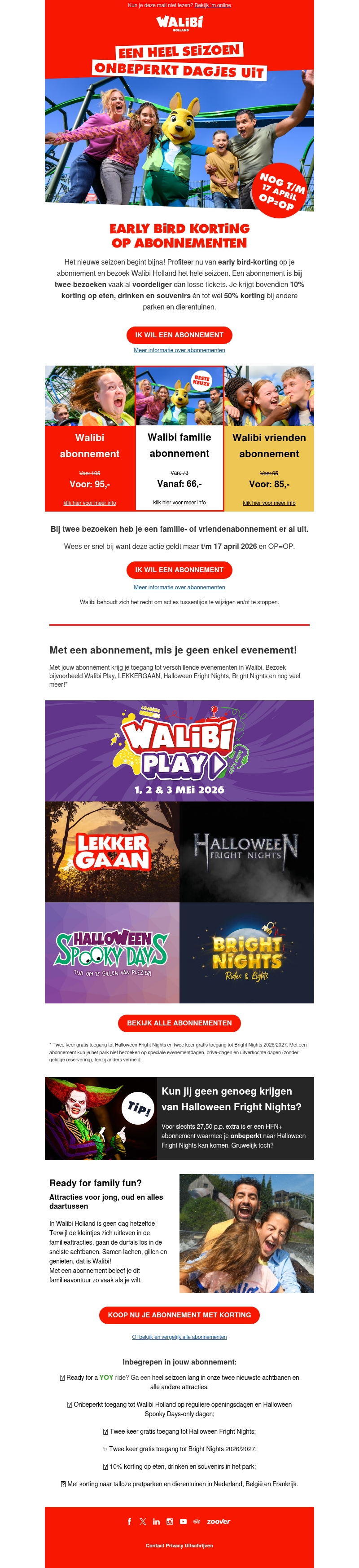 Early bird-korting op jouw abonnement 🎢 Early bird-korting op jouw abonnement 🎢