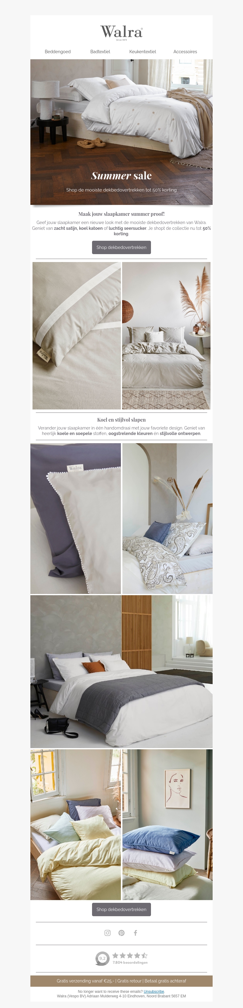 Tot 50% korting op de mooiste dekbedovertrekken! Tot 50% korting op de mooiste dekbedovertrekken!