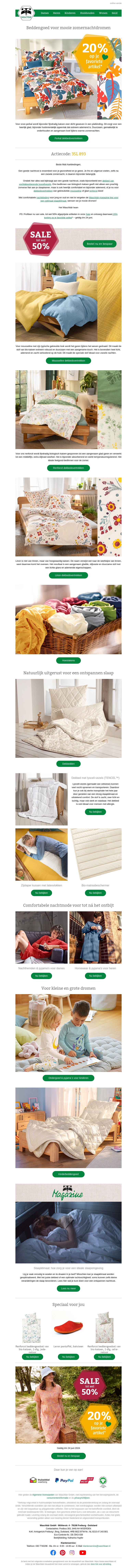 Een fris bed 🛏️ Profiteer dubbel: Sale + 20% op je 💚-artikel* Een fris bed 🛏️ Profiteer dubbel: Sale + 20% op je 💚-artikel*