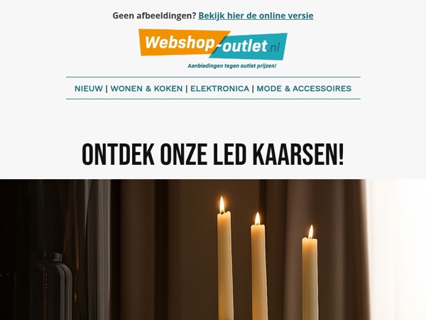 🕯️ Sfeervol wonen: LED kaarsen nu extra voordelig!