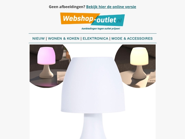 🆕 Nieuw binnen: LED Tafellamp / LED Party Lights / FlinQ Outdoor Camera / TorenHeaters QLT / Fleece Dekens