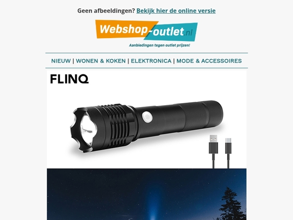 Oplaadbare Zaklampen van FlinQ / 9-pack Sokken / Kniekussen / Puzzelplaat / Emma Matrassen