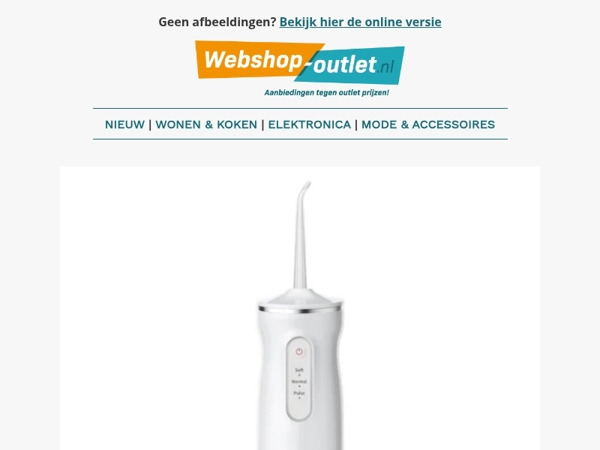 Nexxt Waterflosser - Monddouche / 3D Topdekmatras / Thermosokken 5-pack / Keukenkast Organizer / Oorreiniger met Camera