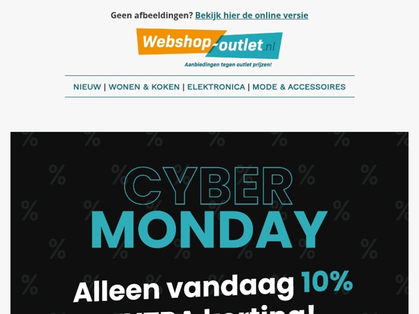 🖤🔥 Cyber Monday: Nog maar een paar uur om te profiteren!