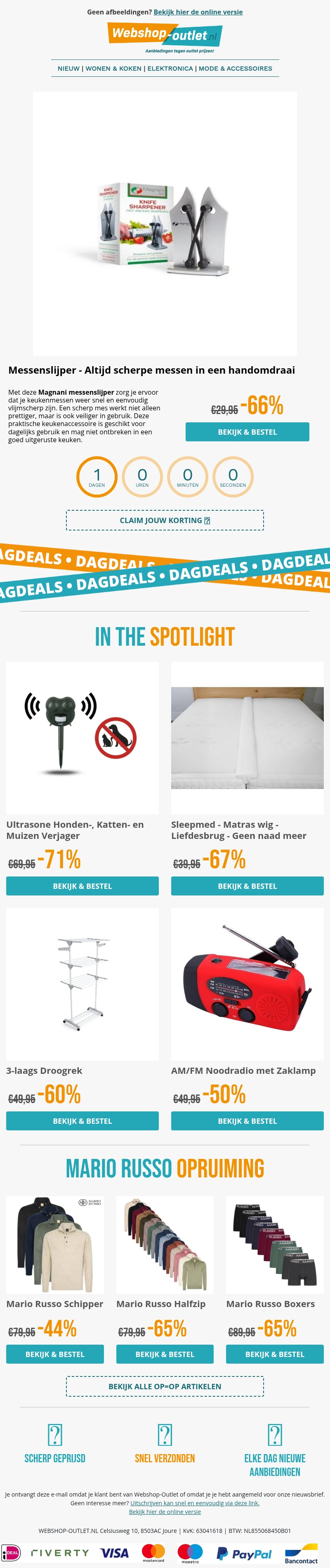 π Nieuw = Magnani Messenslijper / Ultrasone Dierenverjager / Liefdesbrug / Droogrek / Noodradio π Nieuw = Magnani Messenslijper / Ultrasone Dierenverjager / Liefdesbrug / Droogrek / Noodradio