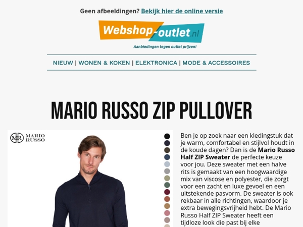 🚨 OP=OP: Mario Russo kleding nu met megakorting