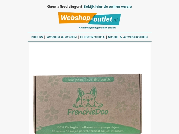 Frenchiedoo Hondenpoepzakjes / Kettlebell 10 KG / MPM Heater / Emma Kussens / Noodradio